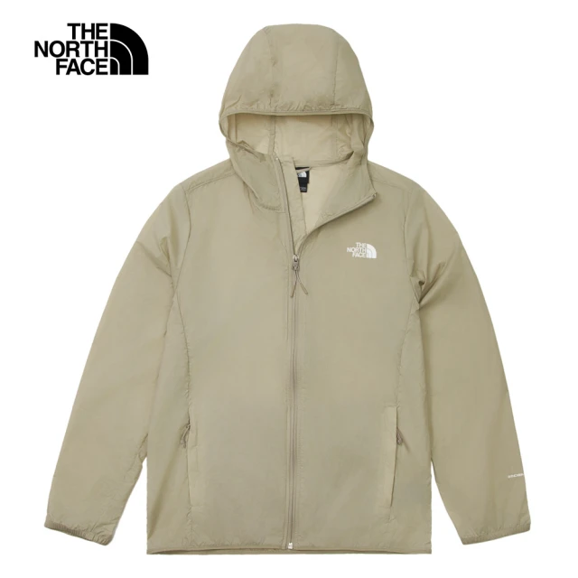 The North Face 北面男款棕色防風防曬連帽外套｜87V61I4