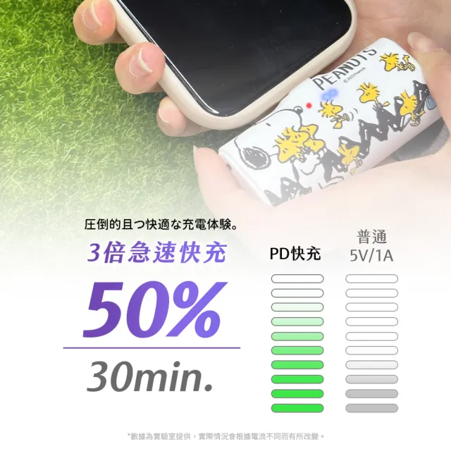 【SNOOPY 史努比】PSN-116 6000mAh 快充直插式口袋行動電源(Lightning接頭)