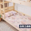 【BOSS BEDDING 小老闆寢具】小資3尺直立棉床寢7件組｜學生宿舍組合 折疊床墊+枕頭+床包枕套+保潔墊共七件