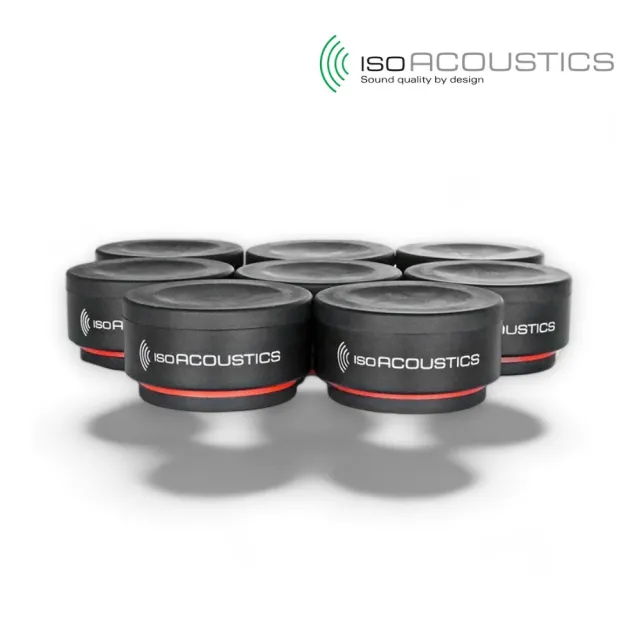 【IsoAcoustics】ISO-PUCK mini 喇叭避震墊 一組8個／讓音場更清晰(喇叭架 隔音 監聽 喇叭墊 消音墊)