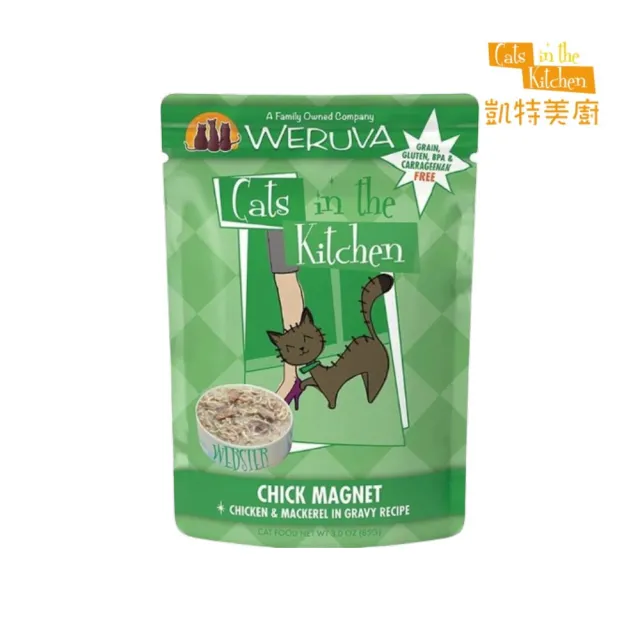 【Cats in the Kitchen 凱特美廚】貓咪無穀主食餐包 3.0oz/85g*48包組(全齡貓)