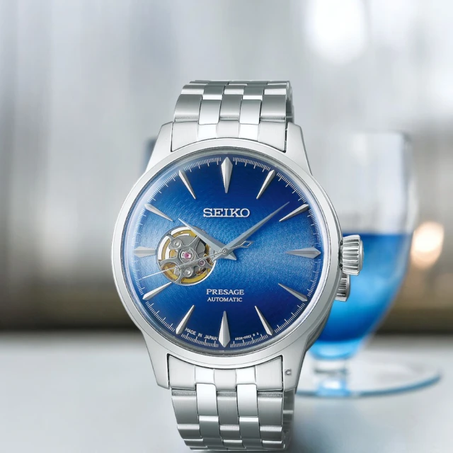 SEIKO 精工 Presage 系列 調酒師 機械錶 手錶 指針錶 男錶(4R38-01N0U/SSA439J1_SK043)