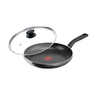 【Tefal 特福】MOMO獨家 尼斯系列28CM不沾鍋平底鍋+玻璃蓋