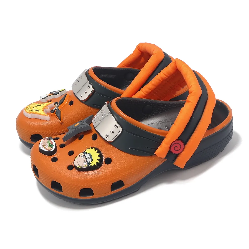 【Crocs】x 火影忍者 洞洞鞋 Naruto Classic Clog K 中童 漩渦鳴人 亮橘 小朋友 聯名(209460014)