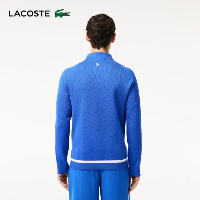 【LACOSTE】男裝-Lacoste Tennis x Novak Djokovic 運動夾克(藍色)