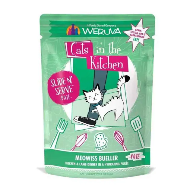 【Cats in the Kitchen 凱特美廚】貓咪易開餵主食餐包 3.0oz/85g*24包組(貓餐包)