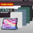 【VXTRA】紅米Redmi Pad Pro 12.1吋 軍事全防護 晶透背蓋 超纖皮紋皮套+9H玻璃貼