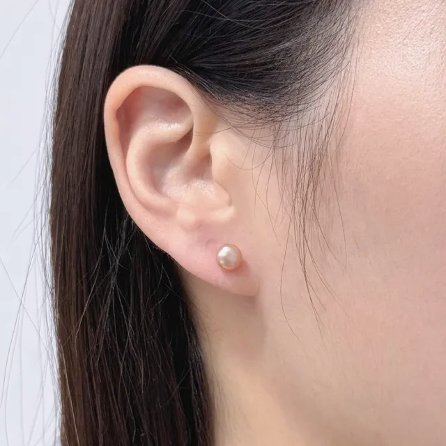 【MiiK】925銀針 耳環 抗敏 淡水珍珠《透明珠光》(耳環 銀針耳環 淡水珍珠 免費改矽膠夾)
