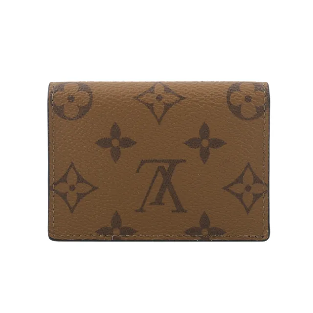 【Louis Vuitton 路易威登】Vendome Monogram 雙色帆布翻蓋風琴式卡片/名片夾(M81855)