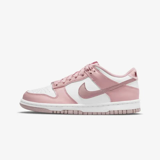 【NIKE 耐吉】休閒鞋 DUNK LOW GS 女鞋 大童鞋 櫻花 粉色 白色 休閒 潮流 穿搭 情人節(DO6485-600)