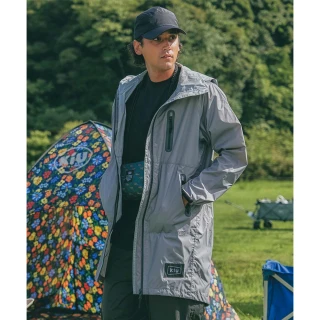 【KIU】日本 空氣感雨衣 時尚防水風衣 男女適用(116948 積雨灰)