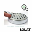 【LOLAT 羅力】低水壓專用蓮蓬頭+1.5m軟管組/出水量大/鉻(HS330CP＋OS230)