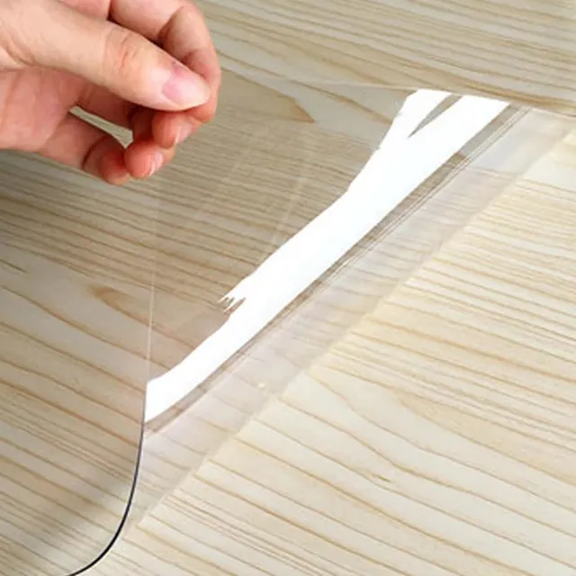 【巴芙洛】超透明PVC軟玻璃厚桌墊60cm*120cm(桌巾/桌布/餐桌墊/書桌墊/茶几桌墊/桌墊/學生桌墊)