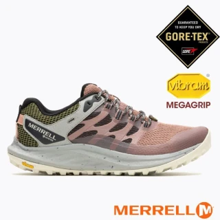 【MERRELL】女 ANTORA 3 GORE-TEX 防水輕量越野健行鞋.透氣登山鞋.戶外休閒運動鞋(ML067816 玫瑰色)