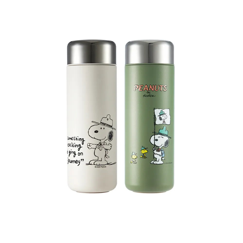 【CorelleBrands 康寧餐具】SNOOPY鋅動輕瓷不鏽鋼隨行保溫杯500ml(兩款任選)