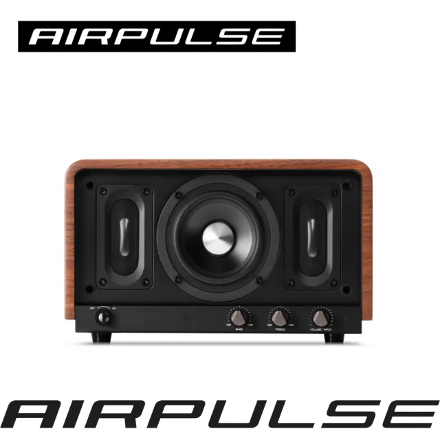 【AIRPULSE】P100X 一體式立體聲音響(#音響 #主動喇叭 #桌上喇叭 #藍牙喇叭)