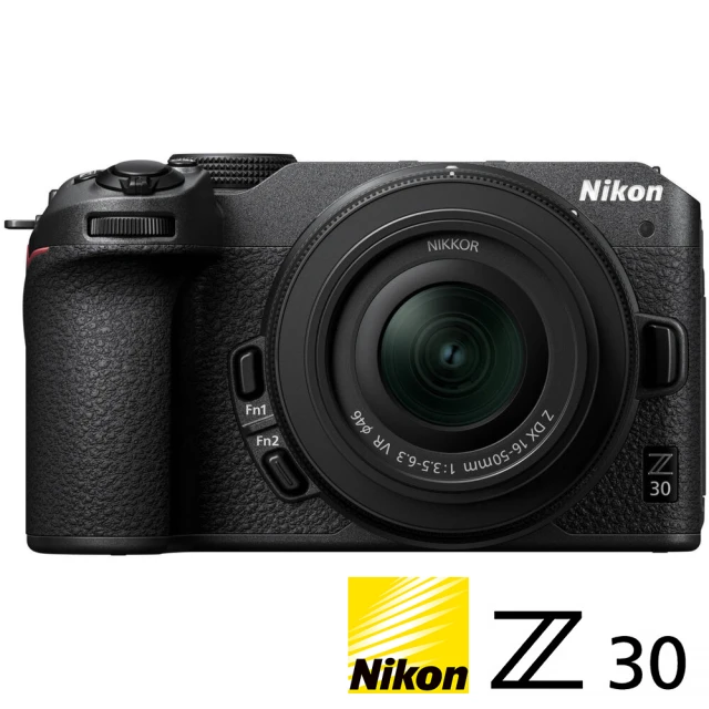 【Nikon 尼康】Z30 + Z 16-50mm VR KIT 單鏡組(公司貨 APS-C無反微單眼相機)