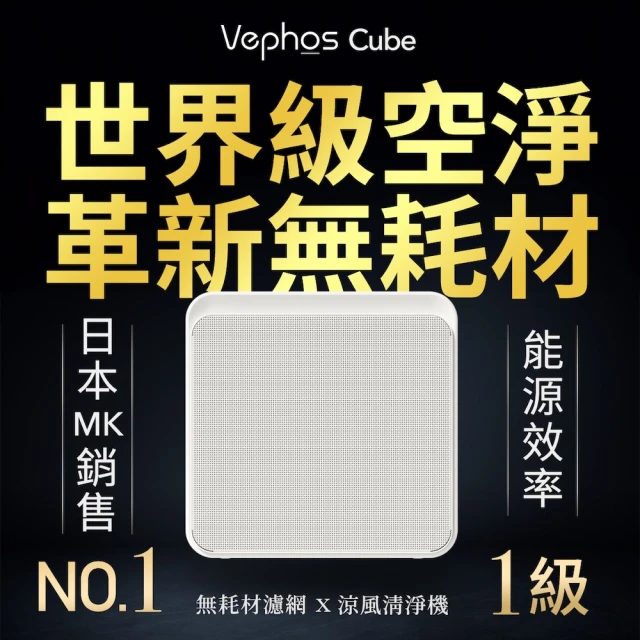 Vephos 3入 Solo 一級能效 奈米淨化清淨機(0.