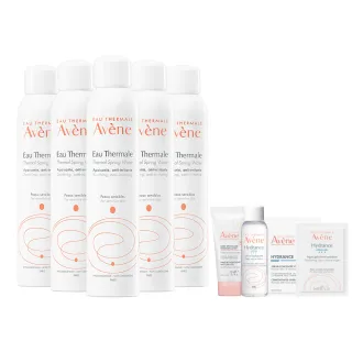 【Avene 雅漾官方直營】活泉水穩膚噴霧300mlx5入組(保濕化妝水/舒緩乾癢敏弱)