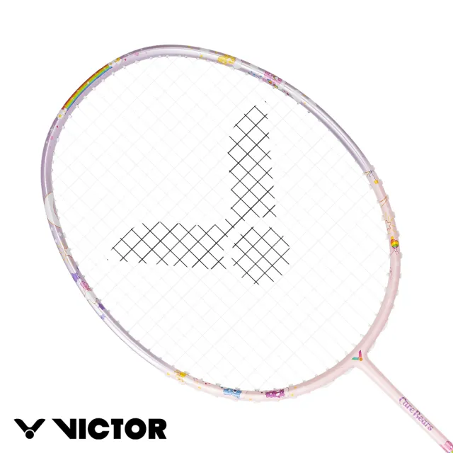 【VICTOR 勝利體育】VICTOR X Care Bears聯名系列羽球拍(JS-CBC 4U 粉紫)