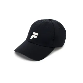 【FILA官方直營】經典LOGO帽/棒球帽-黑色(HTY-5006-BK)