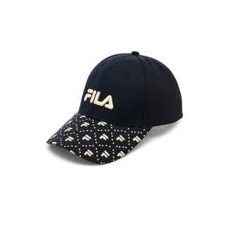 【FILA官方直營】經典LOGO帽/棒球帽-黑色(HTY-5010-BK)
