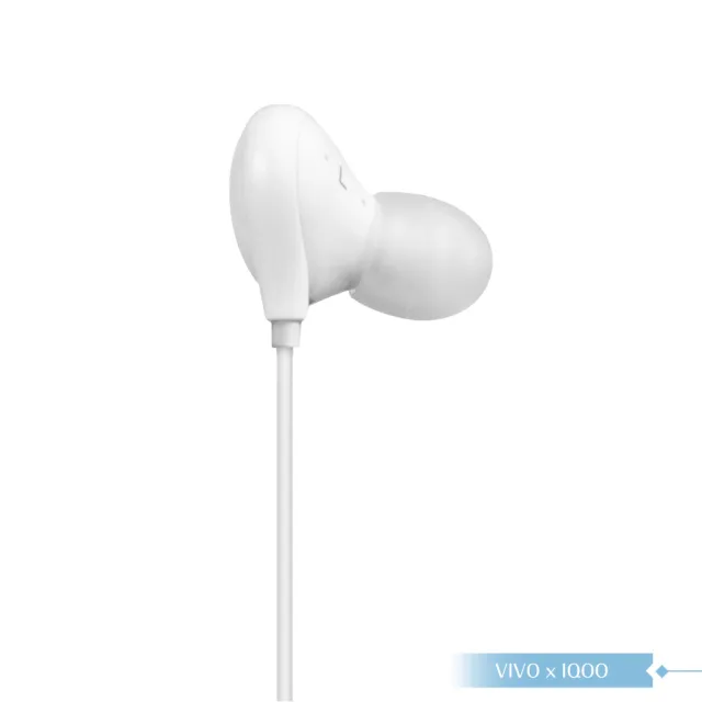 【vivo】iQOO iHP1910 原廠盒裝 / HiFi立體聲 L型入耳式耳機 3.5mm(白色)