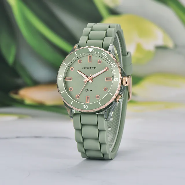 【DIGITEC】BDN-9102T 炫彩霓虹運動錶 日本機芯 Neon霓虹光刻度 夜光指針 矽膠 腕錶