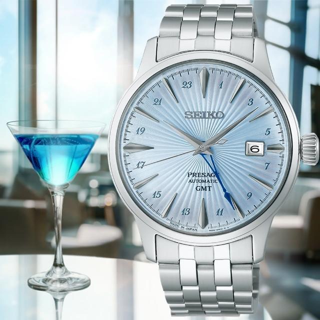 【SEIKO 精工】PRESAGE系列 調酒師 雞尾酒 GMT機械腕錶 開學季 禮物 送禮 (SSK037J1/4R34-00J0B)