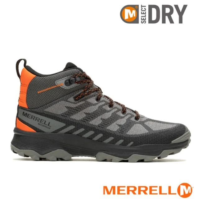 【MERRELL】男 SPEED ECO MID WATERPROOF 多功能防水透氣中筒登山健行鞋.休閒運動鞋(ML038115 鐵灰色)