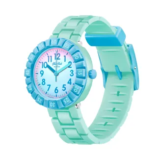【Flik Flak】兒童手錶 BLUE SPLASH /3-10歲/安全防水/瑞士製造 FCSP126(36.7mm)