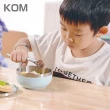 【KOM】夢想系列｜磨砂不鏽鋼兒童隔熱碗11.5cm-三入(三款各一 316不鏽鋼)