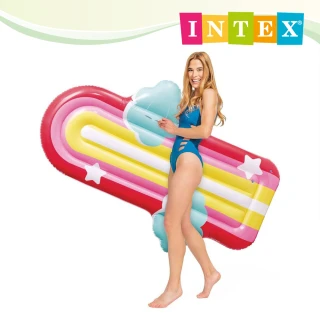 【INTEX】彩虹雲戲水浮排175x117x20cm 適用9歲+(58729)