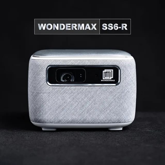 【WONDERMAX】SS6-R 高亮度智慧型投影機(投影機、露營、辦公、PPT、報告、遊戲、投影)