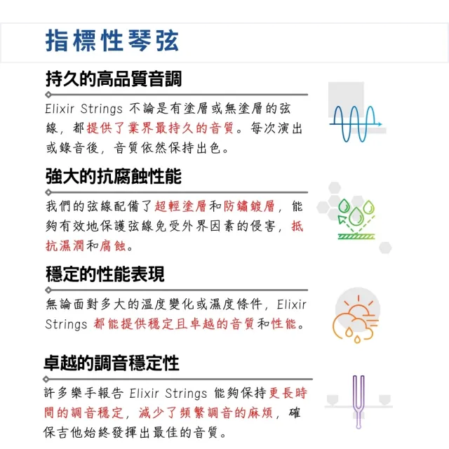 【ELIXIR】持久耐用頂級音色 磷青銅薄膜木吉他弦／NANOWEB(吉他弦 防鏽弦 結他弦 琴弦 16002 16027 16052)