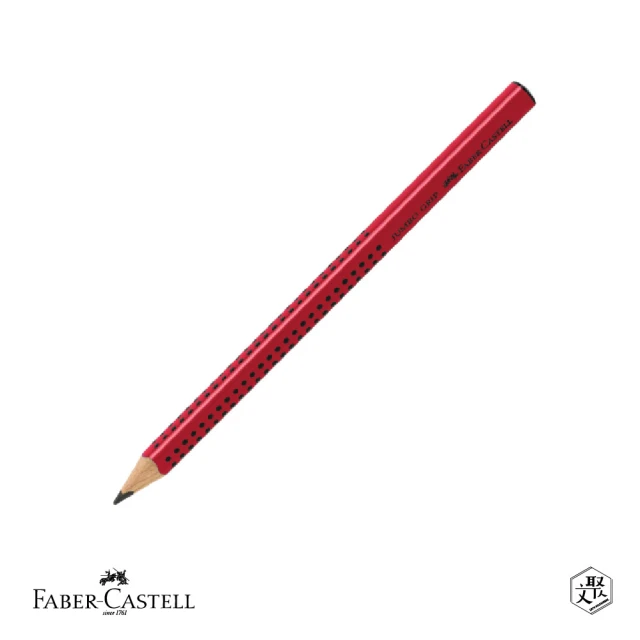 Faber-Castell JUMBO學齡孩童專用大三角粗芯鉛筆010mm 紅一盒(原廠正貨)