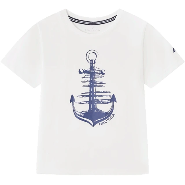 NAUTICA KIDS 白底船錨涼感T恤(Nautica 