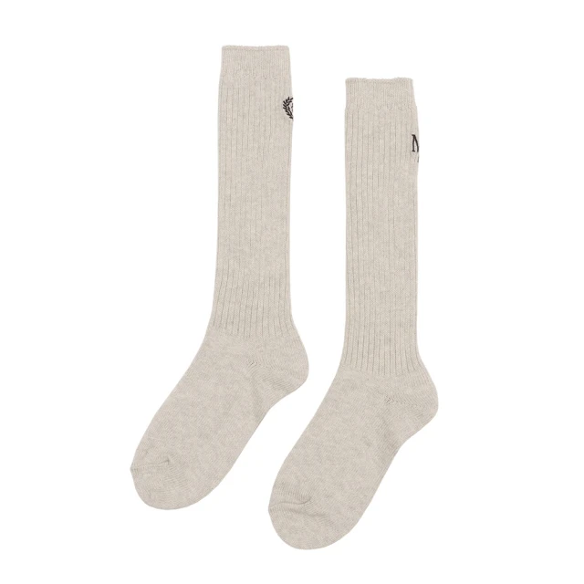 MARDI MERCREDIMARDI MERCREDI 刺繡長襪 麻花色 海軍藍字LOGO 極簡 LONG SOCKS MRD LOGO