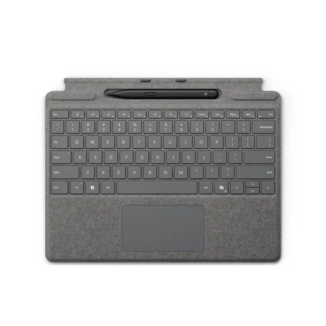 【Microsoft 微軟】CoPilot鍵盤蓋+筆+365個人版組★Surface Pro-第11版 13吋-白金(X Plus/16G/256G/W11)