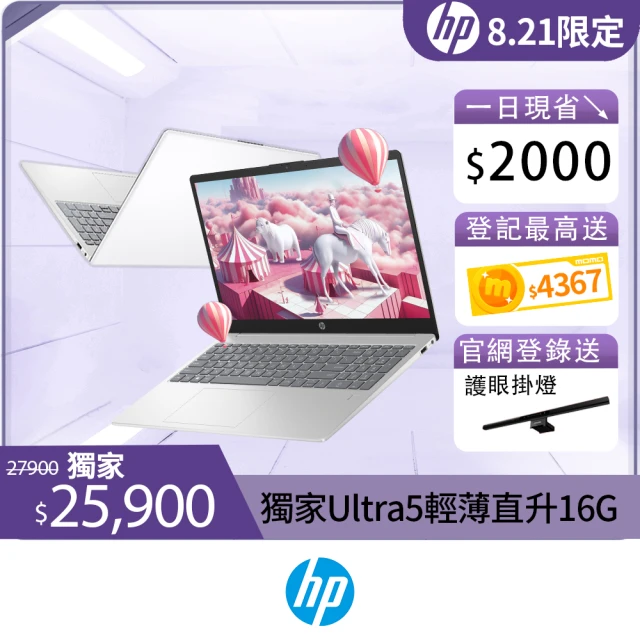 【HP 惠普】15吋 Intel Core Ultra 5-125H 輕薄效能筆電(超品 15-fd1144TU/16G/512G SSD/W11/極地白)