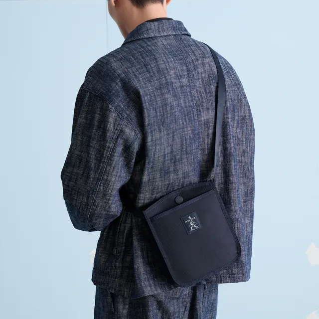 【PORTER INTERNATIONAL】品味純粹HERSHE斜肩包(藍)