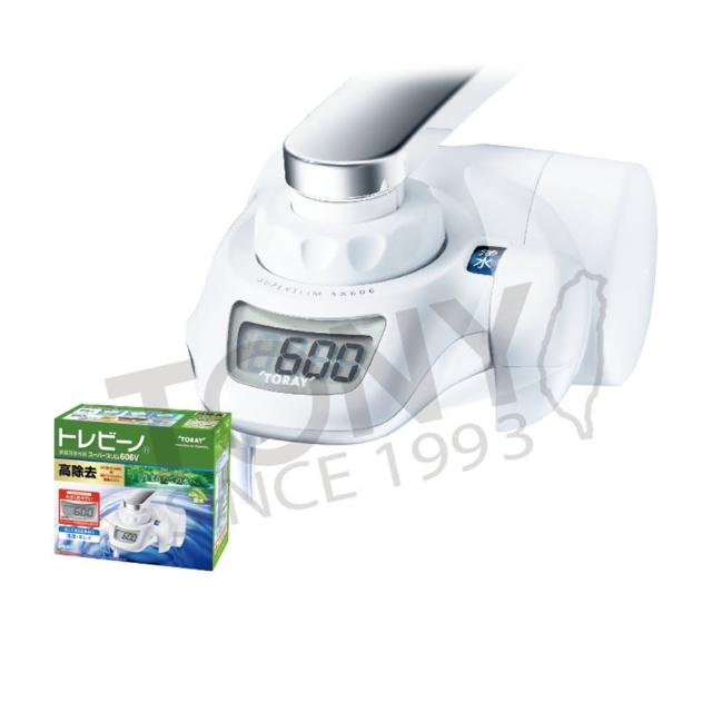TORAY東麗 SX606V 龍頭式淨水器,採用日本原裝濾芯淨水方式,適用STC.VJ濾芯,容量2公升以下,規格72*112*138mm,日本產地,公司貨無保固(新品瑕疵),BSMI許可字號R3G096。高效過濾,提供純淨飲水,適閤家庭即時淨水需求。 TORAY東麗 SX606V