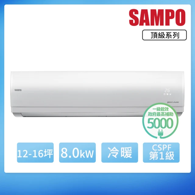 SAMPO 聲寶 9-12坪 2級變頻右吹窗型冷氣(AW-P