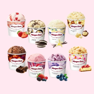 【Haagen-Dazs 哈根達斯】迷你杯/雪糕 12入組 綜合賣場(迷你杯100ml/雪糕80ml x 12)