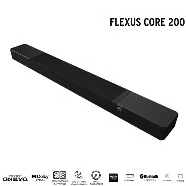 【Klipsch】Flexus系列 Core 200+SUB100(Soundbar+重低音喇叭)