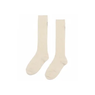 【MARDI MERCREDI】刺繡長襪 淺米色 拿鐵色字LOGO 極簡 LONG SOCKS MRD LOGO