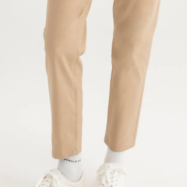 【Arnold Palmer 雨傘】女裝-素面彈性斜紋休閒長褲(2色)