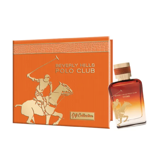 【B.H.POLO】泰坦傳奇氣息男性淡香精禮盒-豪華精裝版-淡香精100ml+品牌經典黑色短夾(專櫃公司貨)