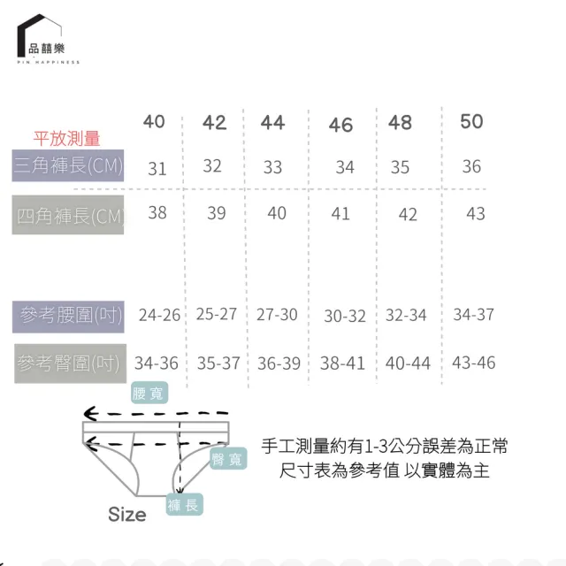 【PIN HAPPINESS】MIT麻紗女四角內褲 三角內褲(阿嬤內褲 麻紗內褲 三角內褲)