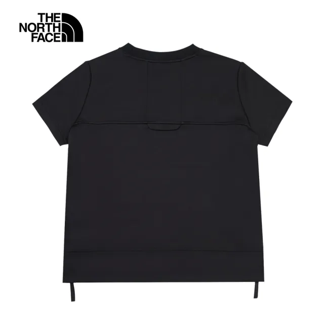 【The North Face】北面UE女款黑色吸濕排汗短袖T恤｜8AGQJK3